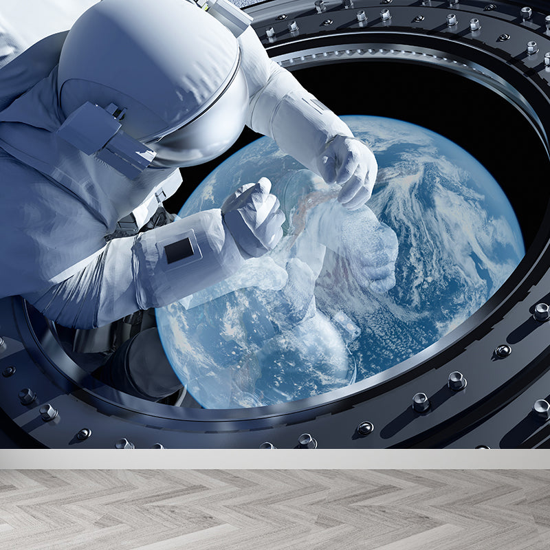 Ganzes Astronauten Wandmural Tapete für Wanddekoration Fiktives Jungen Schlafzimmer Wandverkleidung