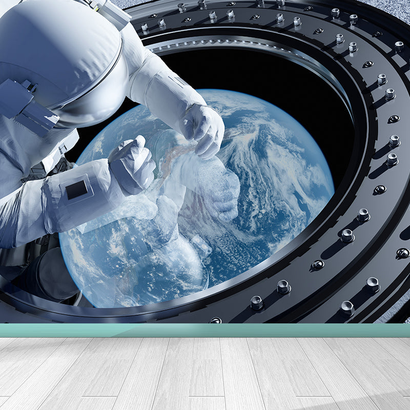Ganzes Astronauten Wandmural Tapete für Wanddekoration Fiktives Jungen Schlafzimmer Wandverkleidung