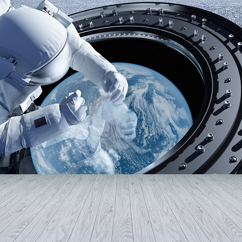 Ganzes Astronauten Wandmural Tapete für Wanddekoration Fiktives Jungen Schlafzimmer Wandverkleidung