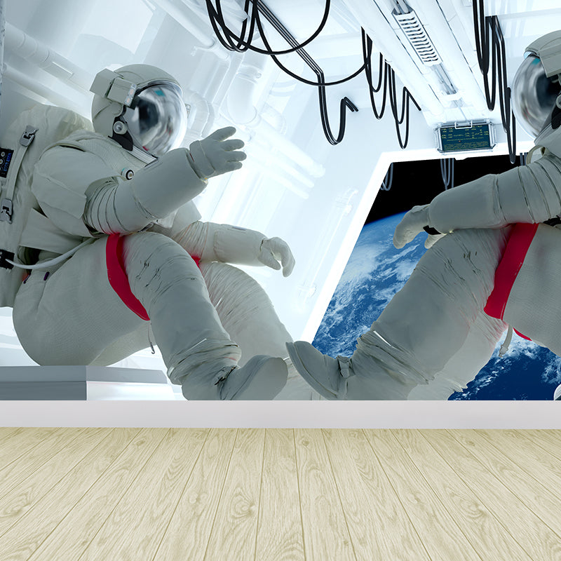 Ganzes Astronauten Wandmural Tapete für Wanddekoration Fiktives Jungen Schlafzimmer Wandverkleidung