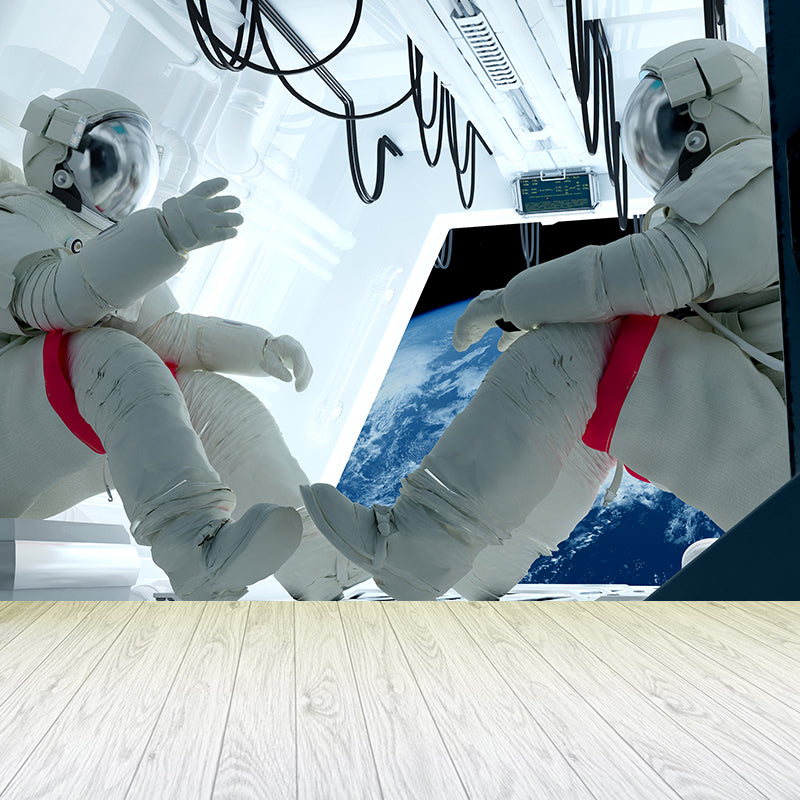 Ganzes Astronauten Wandmural Tapete für Wanddekoration Fiktives Jungen Schlafzimmer Wandverkleidung