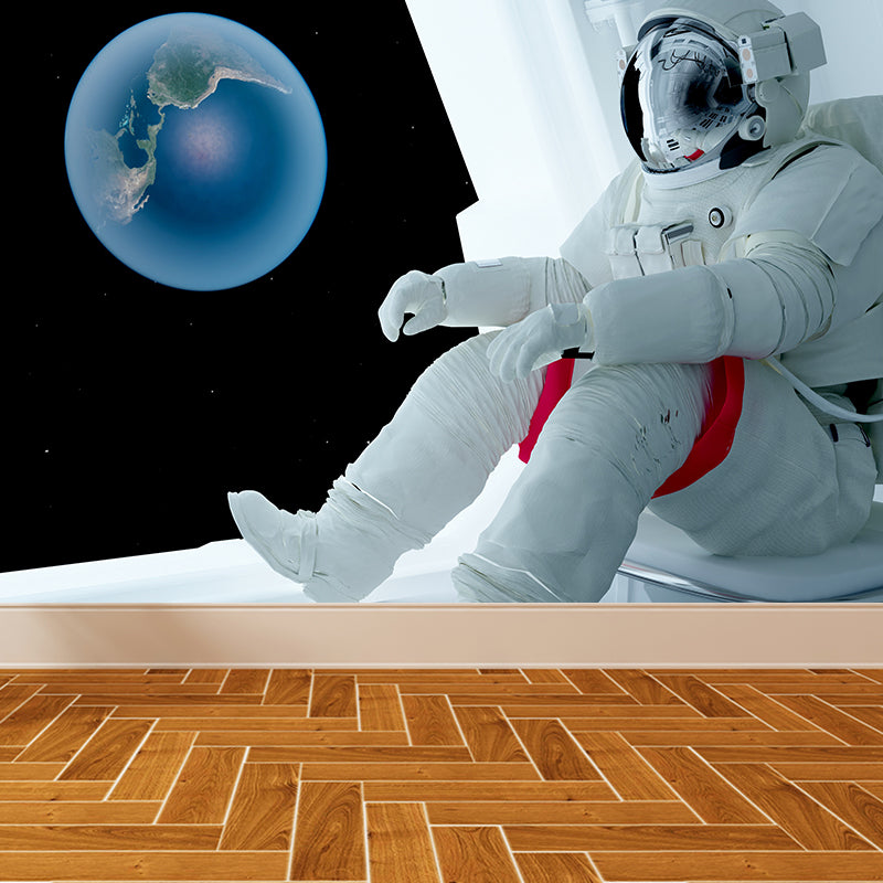 Ganzes Astronauten Wandmural Tapete für Wanddekoration Fiktives Jungen Schlafzimmer Wandverkleidung