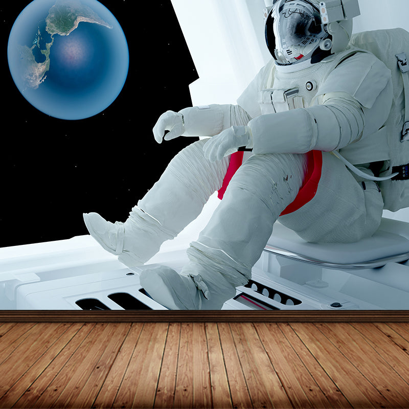 Ganzes Astronauten Wandmural Tapete für Wanddekoration Fiktives Jungen Schlafzimmer Wandverkleidung