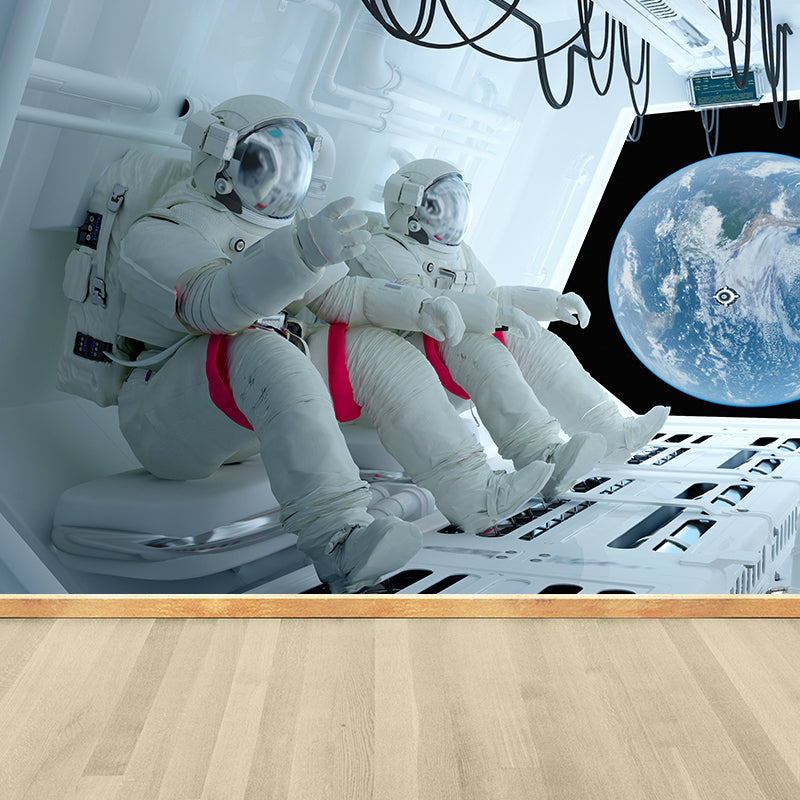 Ganzes Astronauten Wandmural Tapete für Wanddekoration Fiktives Jungen Schlafzimmer Wandverkleidung