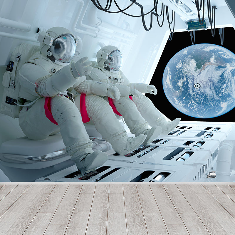 Ganzes Astronauten Wandmural Tapete für Wanddekoration Fiktives Jungen Schlafzimmer Wandverkleidung