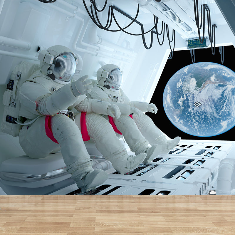 Ganzes Astronauten Wandmural Tapete für Wanddekoration Fiktives Jungen Schlafzimmer Wandverkleidung