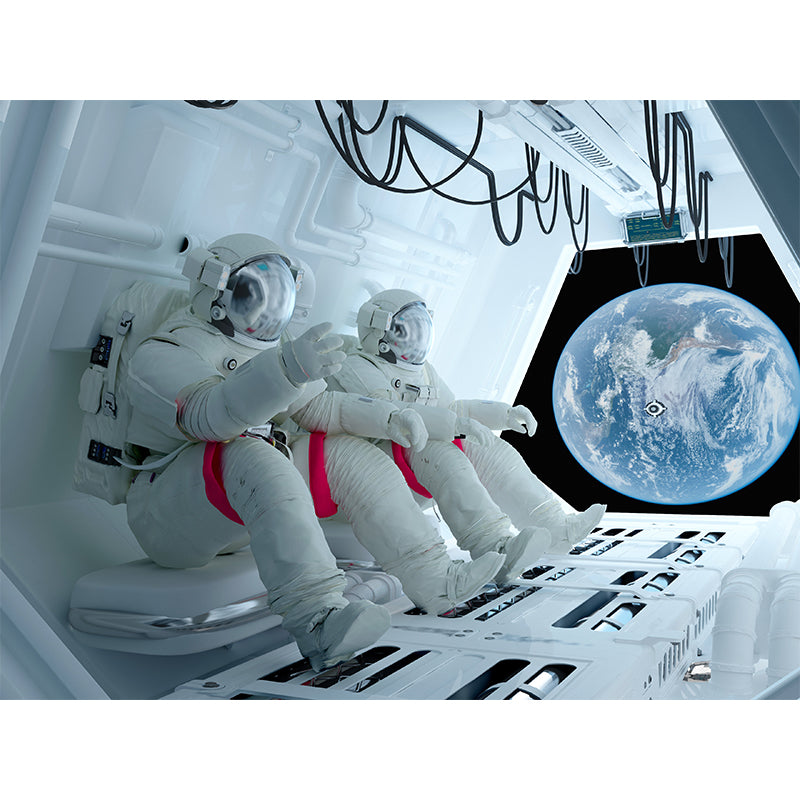 Ganzes Astronauten Wandmural Tapete für Wanddekoration Fiktives Jungen Schlafzimmer Wandverkleidung