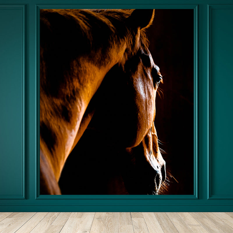 Sandsberg | Moderne Paard Muurbehang Pastel Kleur Eetkamer Wanddecoratie, Op maat gedrukt