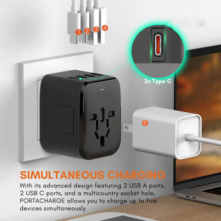 Universeller 100V-220V Smart Reiseadapter Spannungswandler