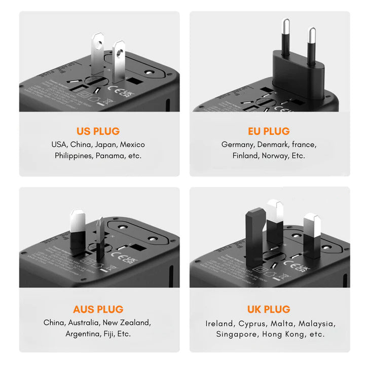 Universeller 100V-220V Smart Reiseadapter Spannungswandler