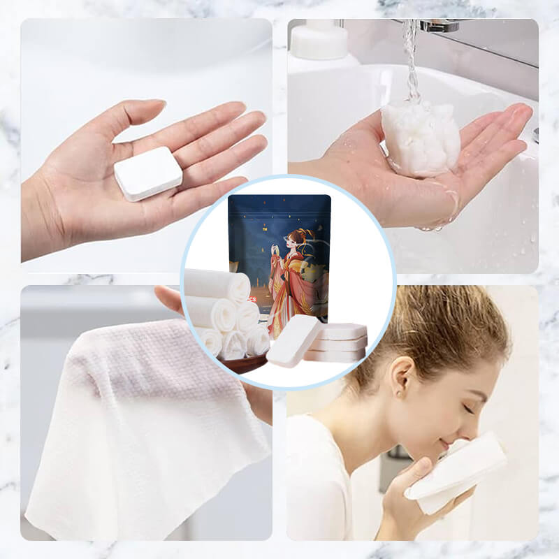 Badetuch mit Vakuumkompression