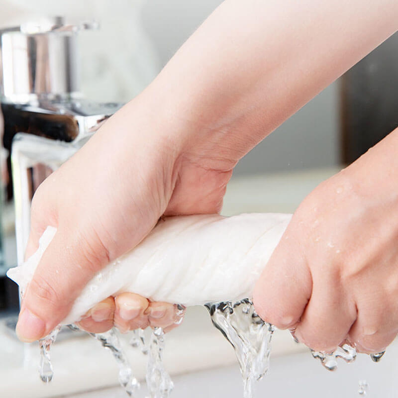 Badetuch mit Vakuumkompression