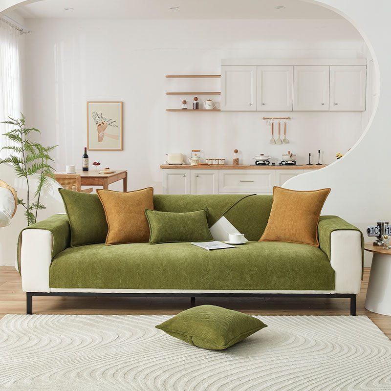 Fischgräten-Chenille Stoff Möbelschutz, Sofa Abdeckung