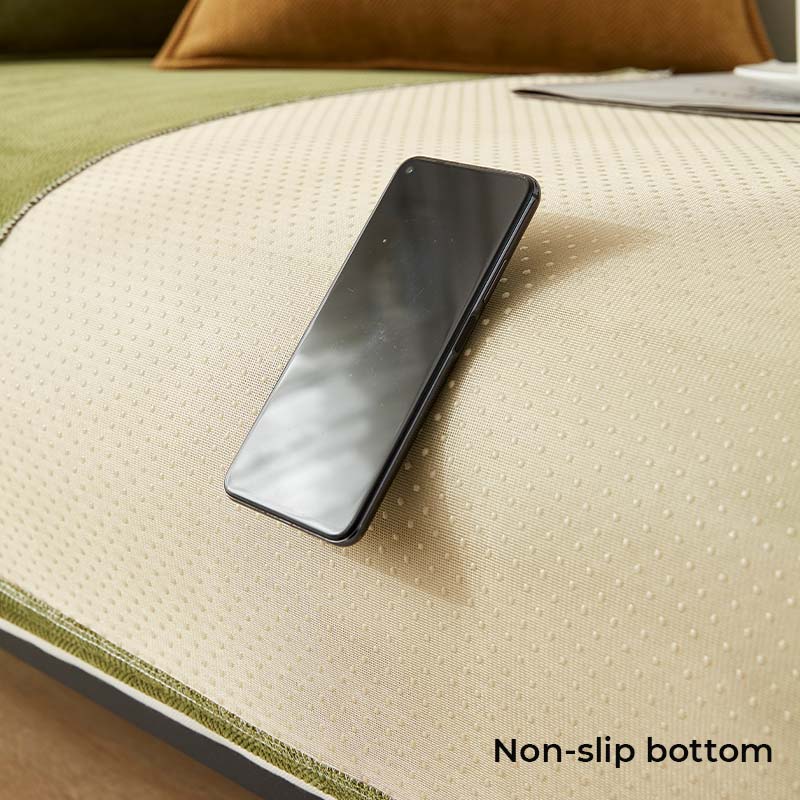 Fischgräten-Chenille Stoff Möbelschutz, Sofa Abdeckung