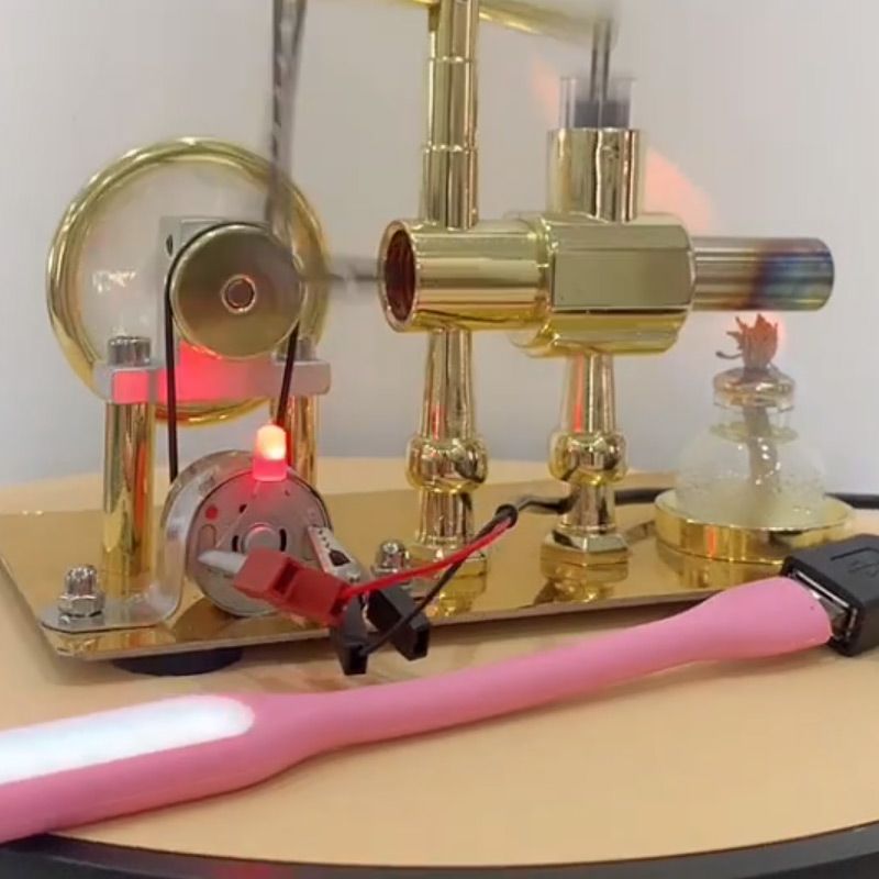 Modellbausatz für Luft-Stirlingmotor-Stromgenerator