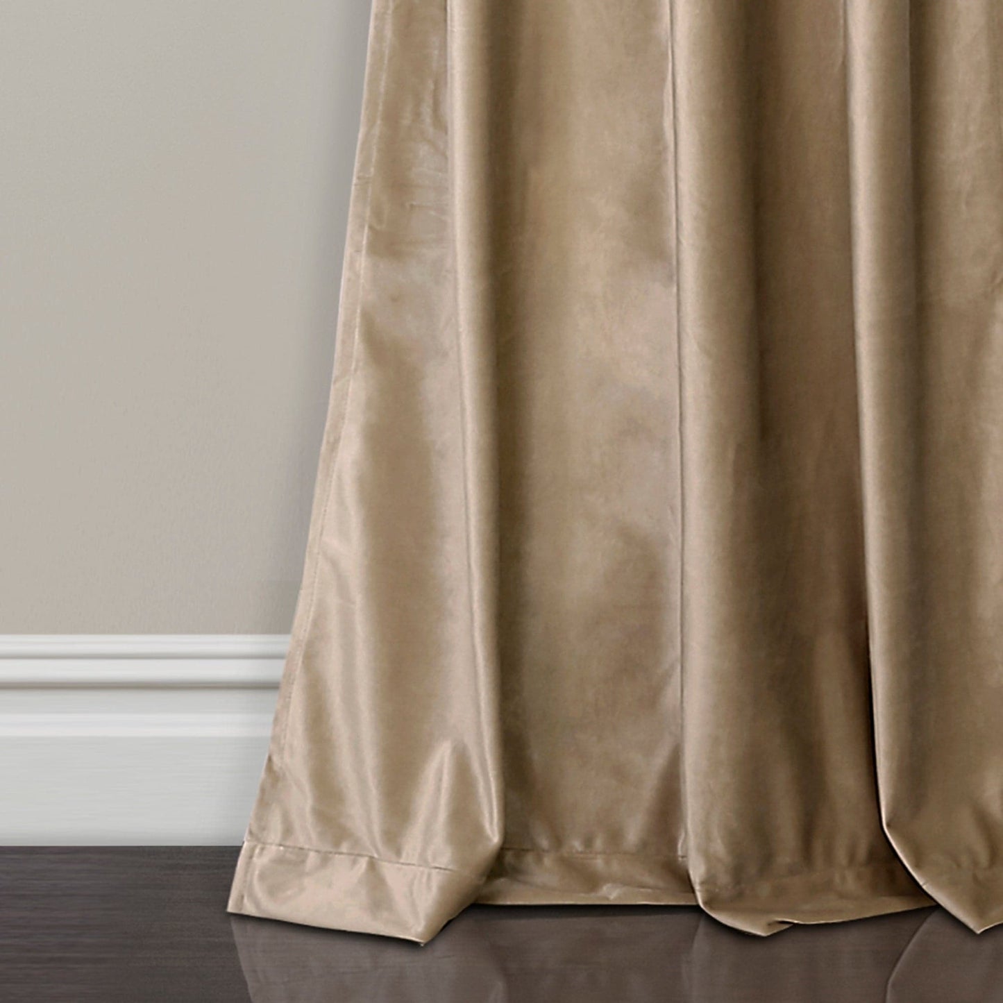Prima Velvet Solid Back Tab Rod Pocket Lichtfilterndes Fenster Vorhangpaneel Set