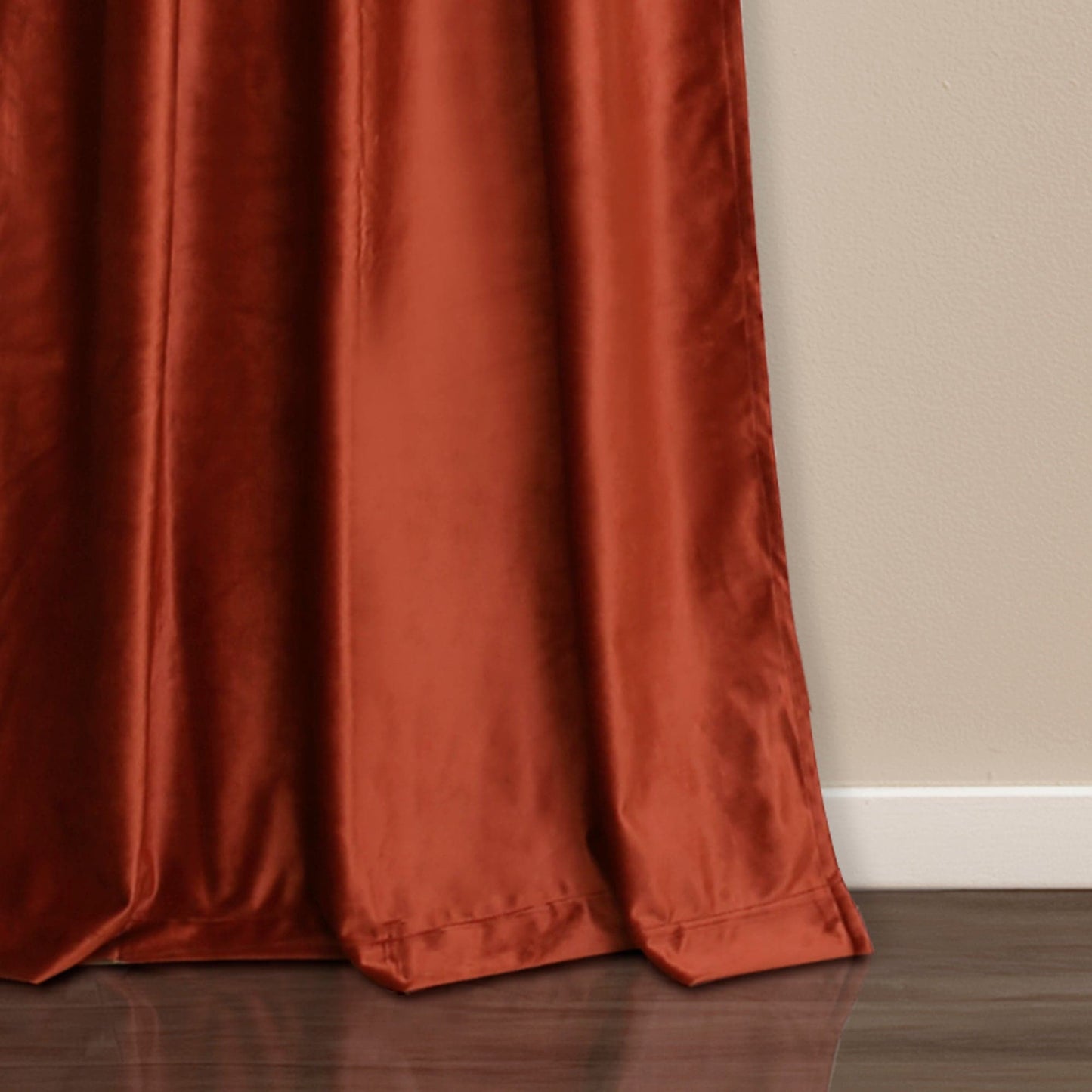 Prima Velvet Solid Back Tab Rod Pocket Lichtfilterndes Fenster Vorhangpaneel Set