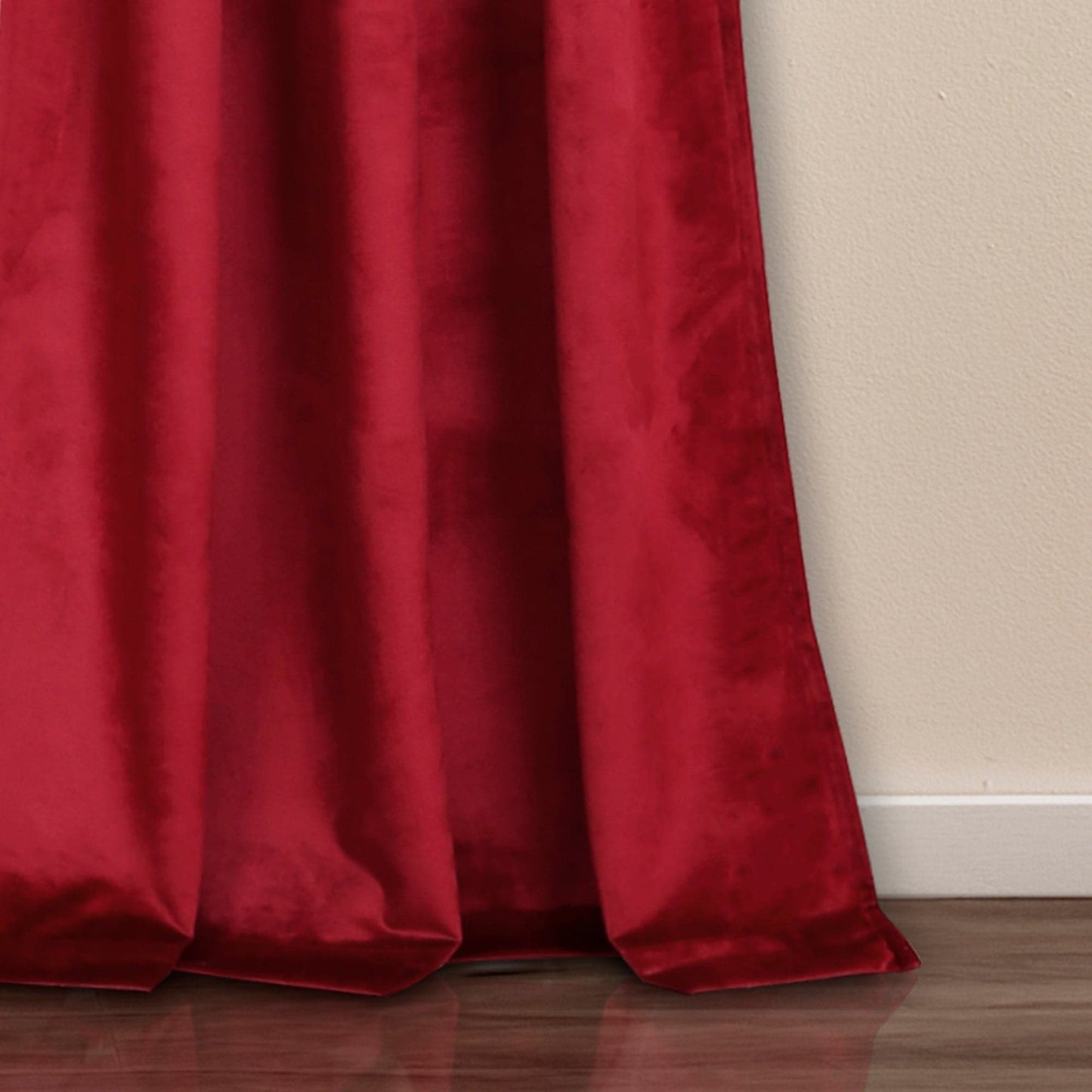 Prima Velvet Solid Back Tab Rod Pocket Lichtfilterndes Fenster Vorhangpaneel Set