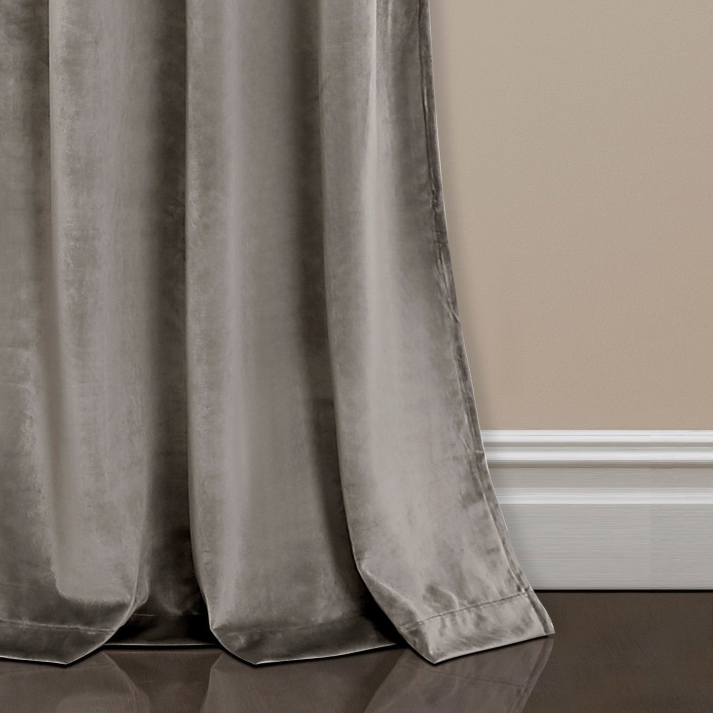 Prima Velvet Solid Back Tab Rod Pocket Lichtfilterndes Fenster Vorhangpaneel Set