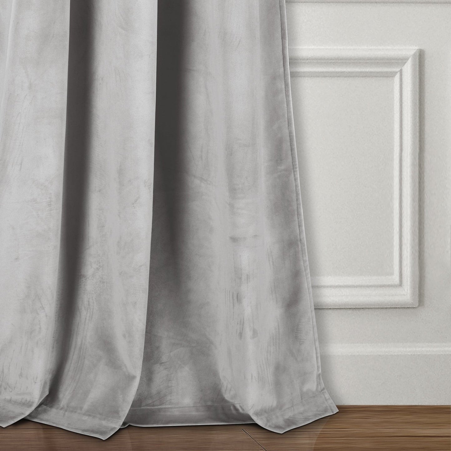 Prima Velvet Solid Back Tab Rod Pocket Lichtfilterndes Fenster Vorhangpaneel Set