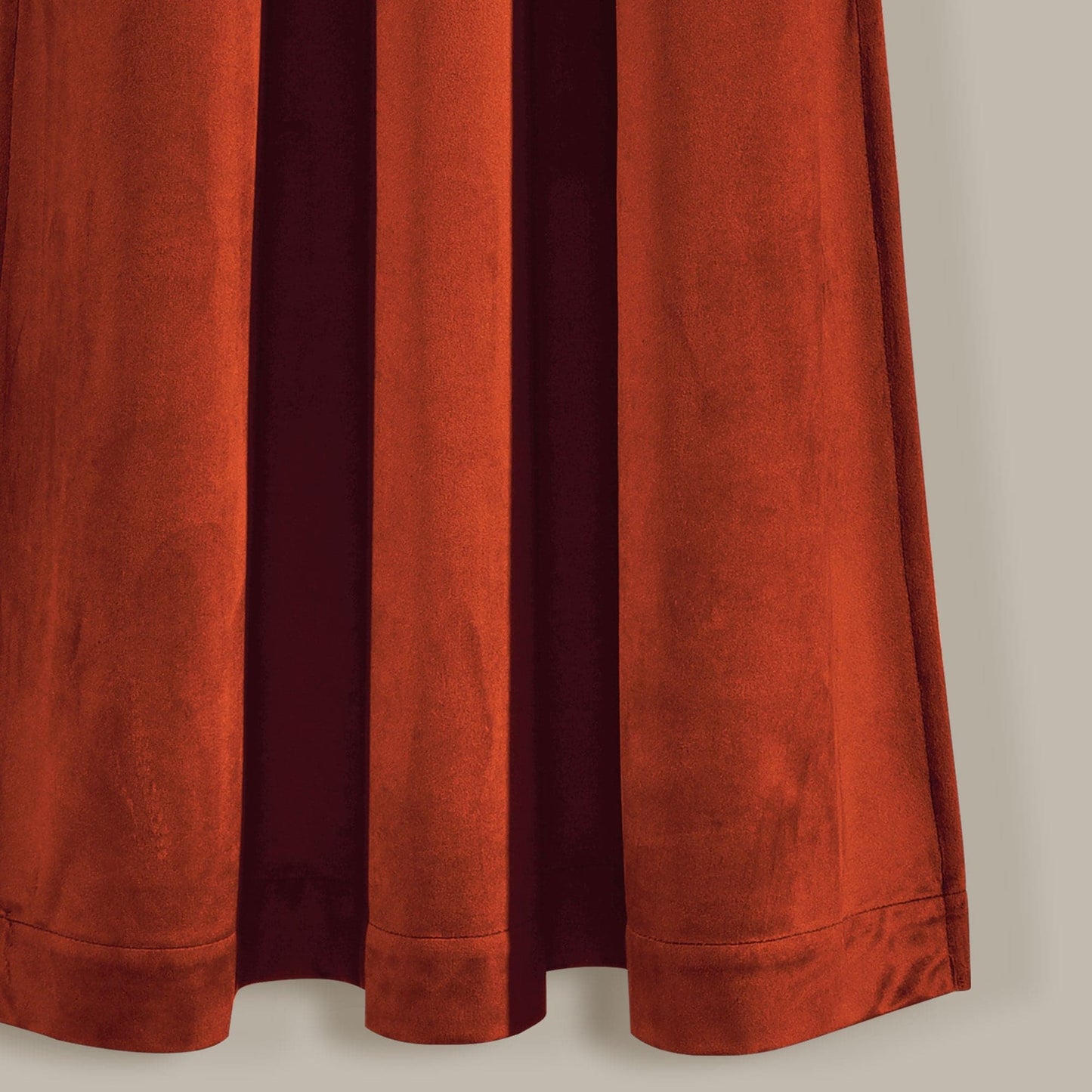 Prima Velvet Solid Back Tab Rod Pocket Lichtfilterndes Fenster Vorhangpaneel Set