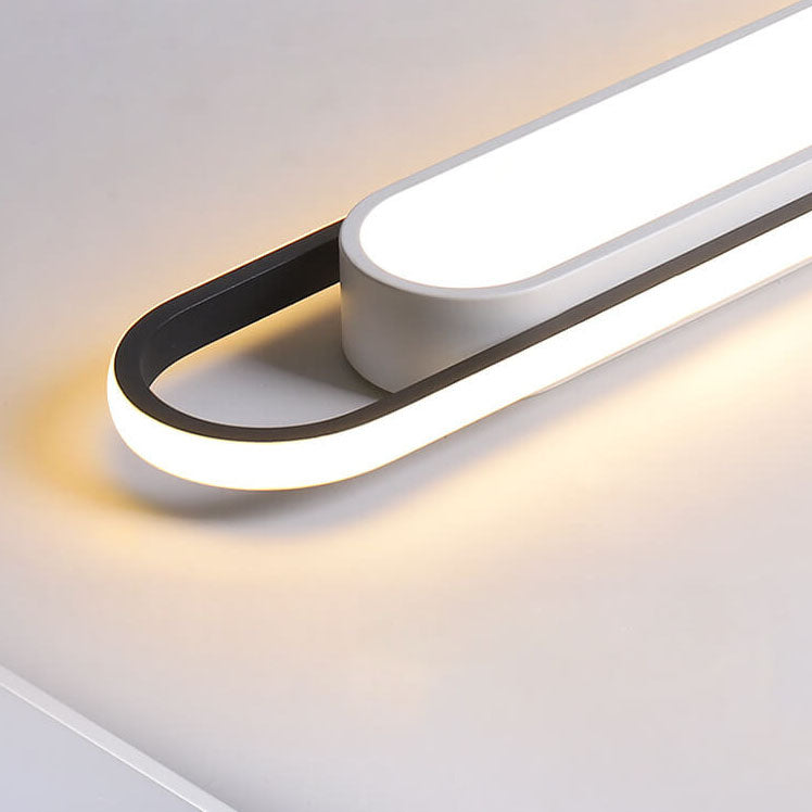 nordische geometrische rechteckige akrylpulver beschichtete LED-Deckenleuchte