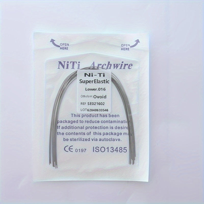 Ni-Ti Superelastische Bogen 014 Oben, 012 Unten - Ovoid Ref. S50212034, CE 0197 ISO13485 Zertifiziert