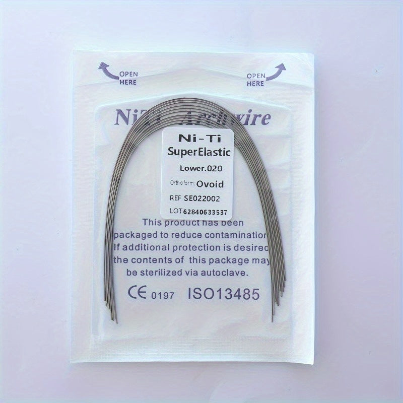 Ni-Ti Superelastische Bogen 014 Oben, 012 Unten - Ovoid Ref. S50212034, CE 0197 ISO13485 Zertifiziert
