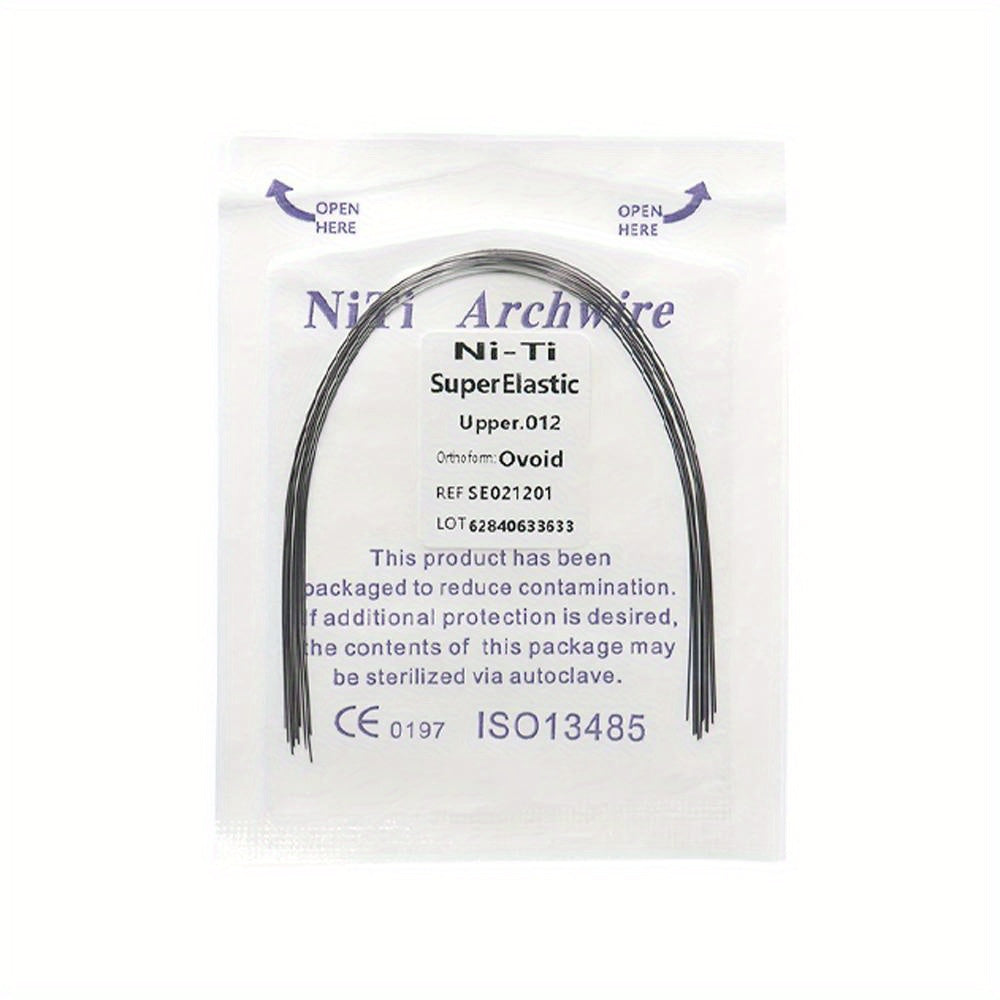 Ni-Ti Superelastische Bogen 014 Oben, 012 Unten - Ovoid Ref. S50212034, CE 0197 ISO13485 Zertifiziert