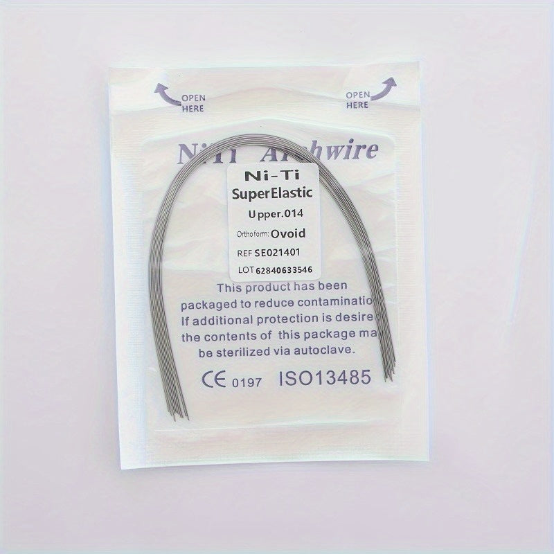 Ni-Ti Superelastische Bogen 014 Oben, 012 Unten - Ovoid Ref. S50212034, CE 0197 ISO13485 Zertifiziert