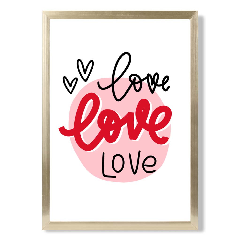 Circle of Love Gerahmter Kunstdruck