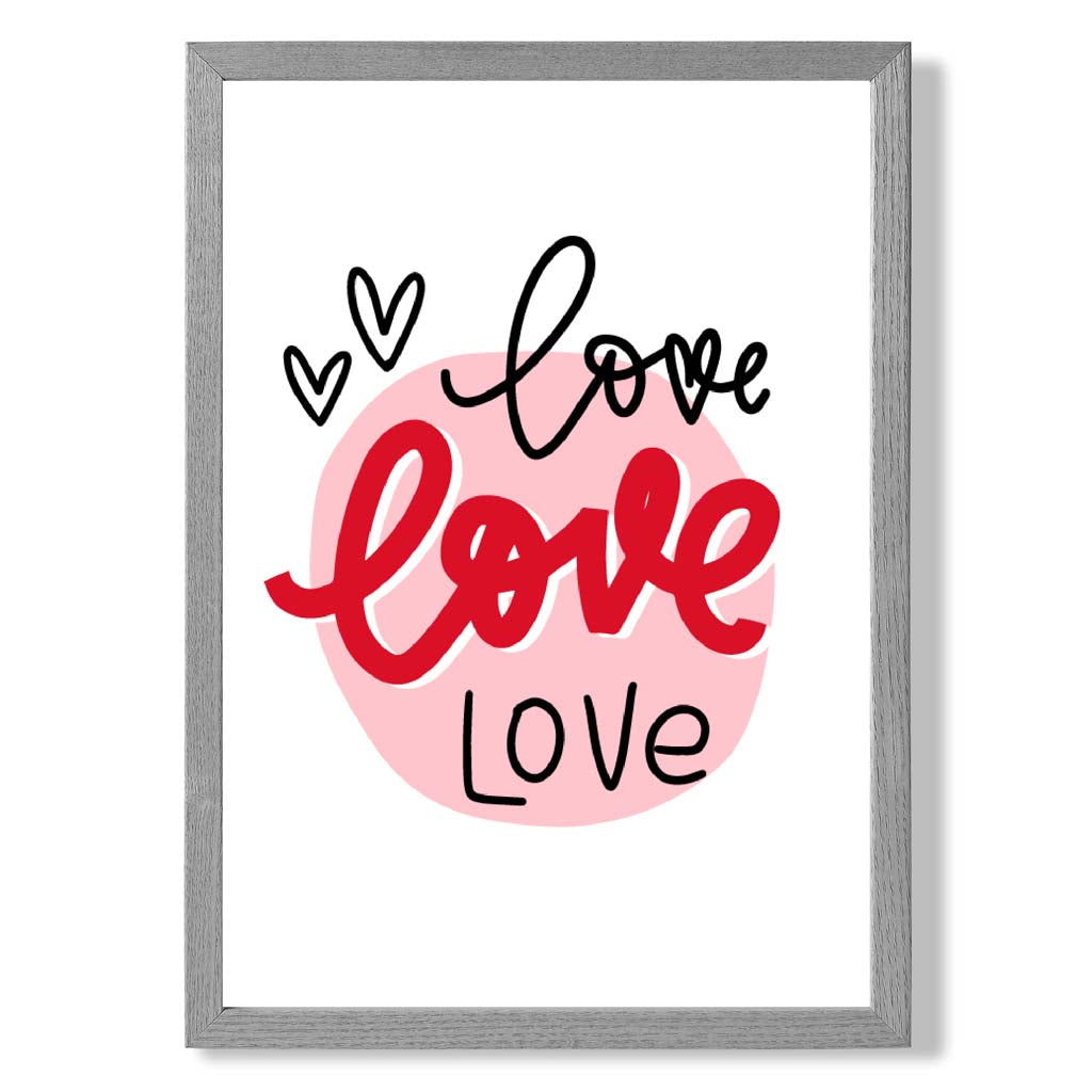 Circle of Love Gerahmter Kunstdruck