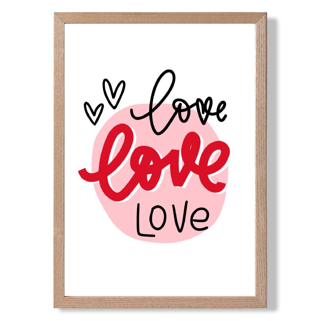 Circle of Love Gerahmter Kunstdruck