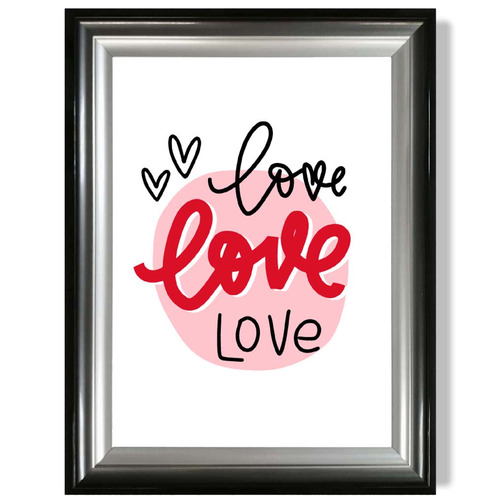 Circle of Love Gerahmter Kunstdruck