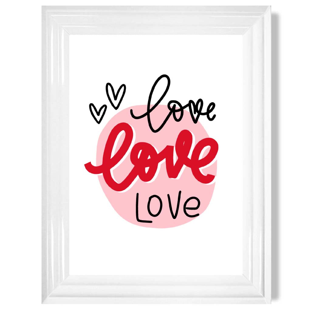 Circle of Love Gerahmter Kunstdruck