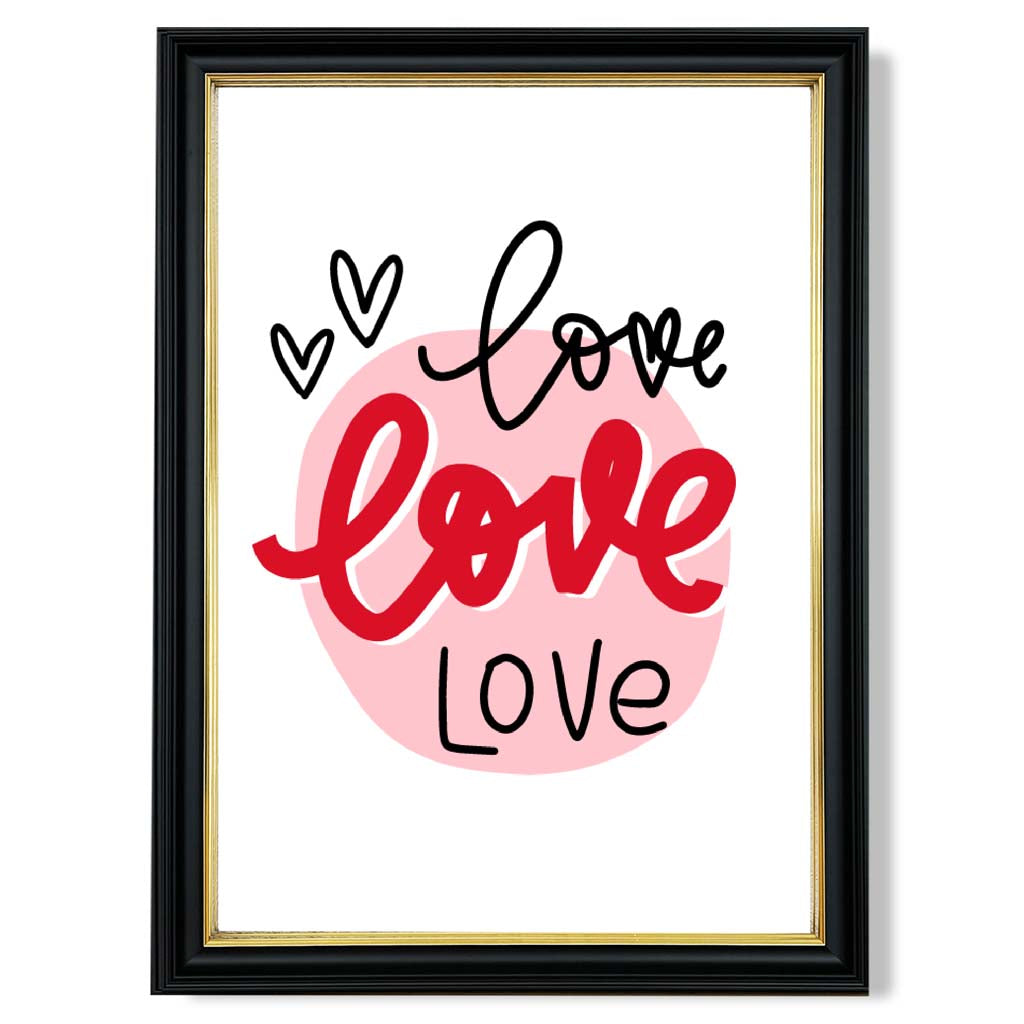 Circle of Love Gerahmter Kunstdruck