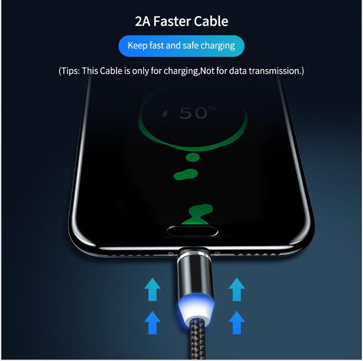 Kompatibel mit Apple, YBD 1m magnetisches LED-Ladekabel