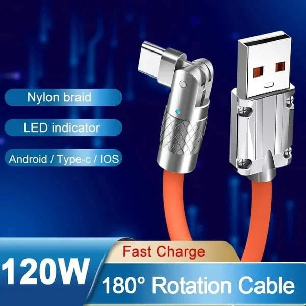 180° drehbares Schnelllade-Kabel