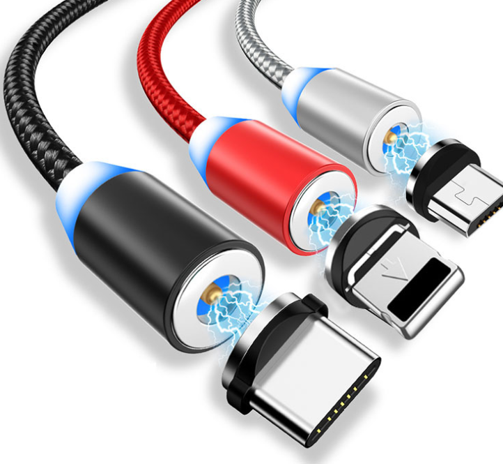 Kompatibel mit Apple, YBD 1m magnetisches LED-Ladekabel