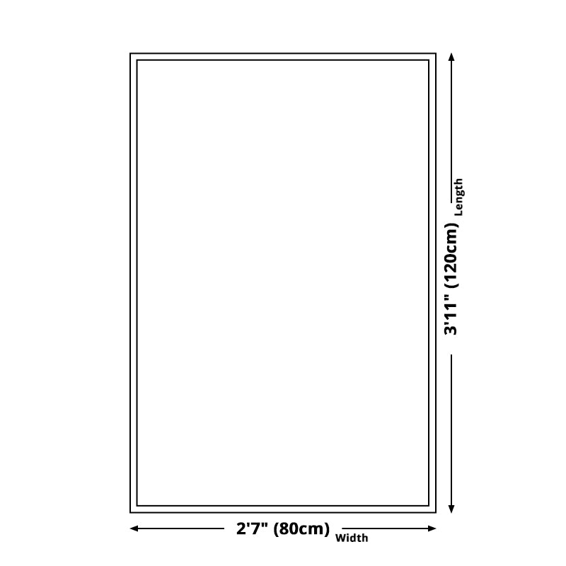 Schwarzer geometrischer Musterteppich Polyester Moderner Teppich Waschbar Rutschfest Haustierfreundlicher Teppich für das Wohnzimmer