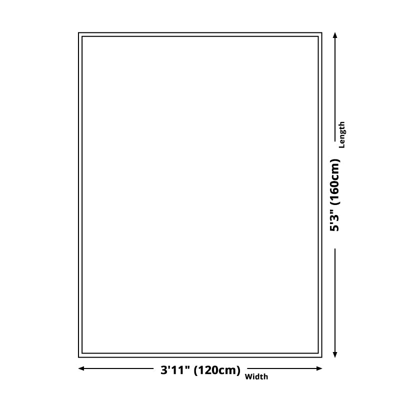 Schwarzer geometrischer Musterteppich Polyester Moderner Teppich Waschbar Rutschfest Haustierfreundlicher Teppich für das Wohnzimmer