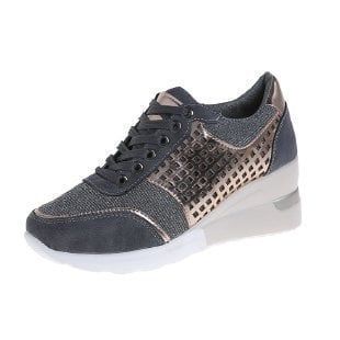 High Heel Sneakers mit Keilabsatz