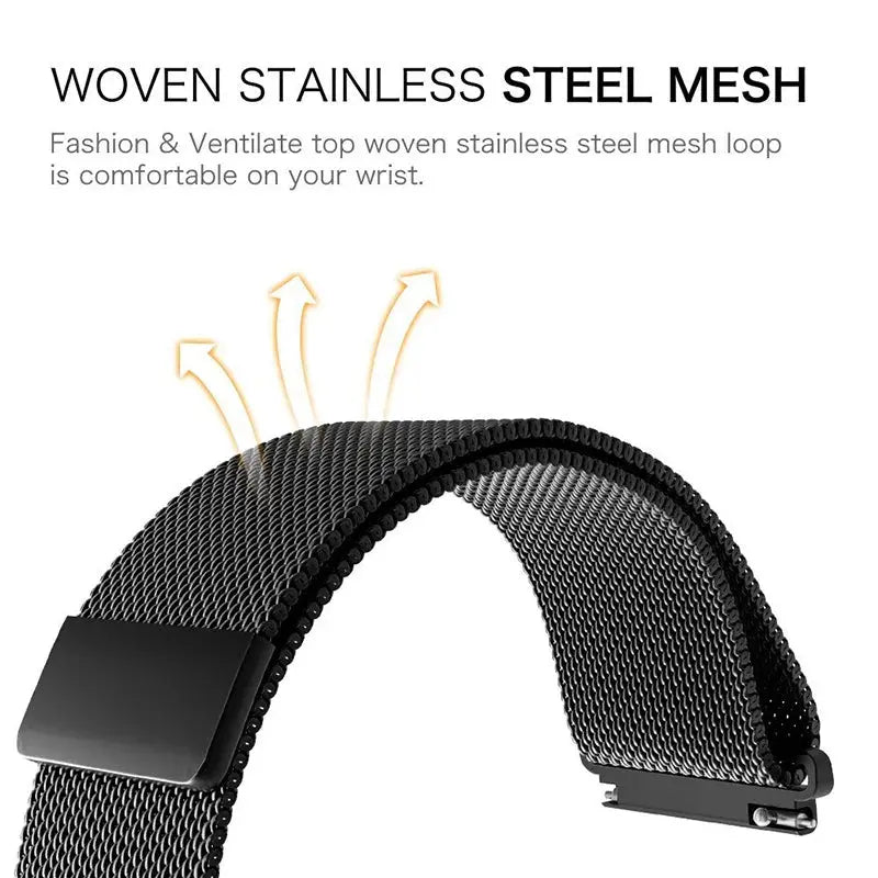 LuxeMesh Milanese Loop-Uhrenarmband für Garmin Vivoactive & Forerunner