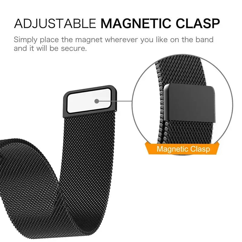 LuxeMesh Milanese Loop-Uhrenarmband für Garmin Vivoactive & Forerunner