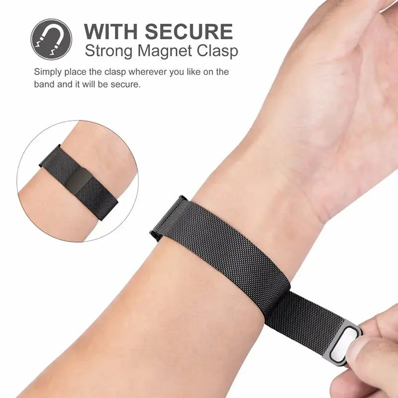 LuxeMesh Milanese Loop-Uhrenarmband für Garmin Vivoactive & Forerunner