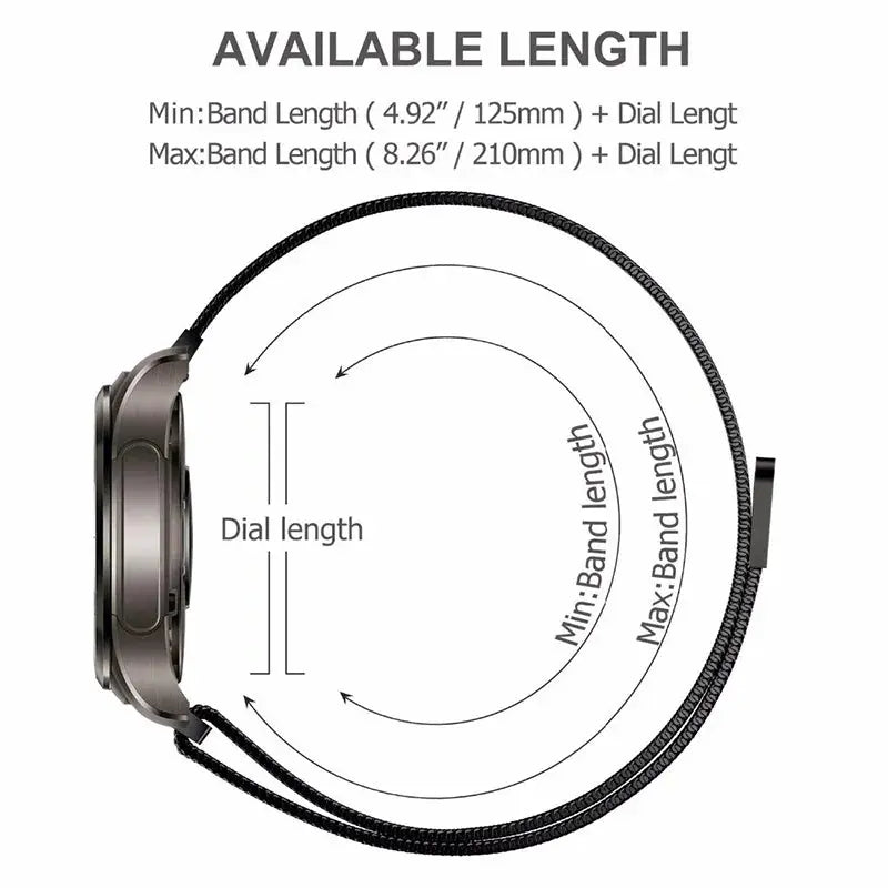 LuxeMesh Milanese Loop-Uhrenarmband für Garmin Vivoactive & Forerunner