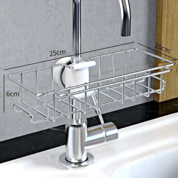 Edelstahl Spüle Aufbewahrung Rack Küche Badezimmer Wasserhahn