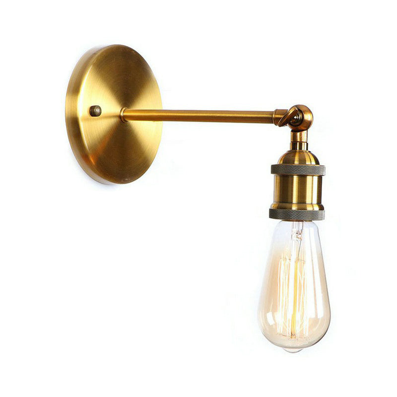 Eisen Messing Finish Wandlampe Leuchte Wellen-/Horn-/Kegel 1-Lampe Fabrik Wandmontierte Lampe mit Pivotgelenk