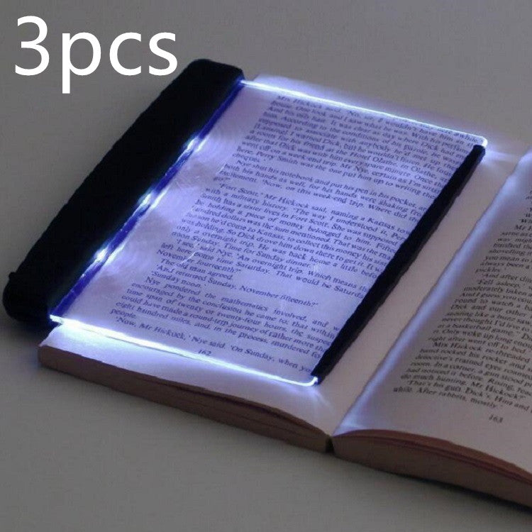 Leselampe aus Plexiglas mit LED und Lesezeichen
