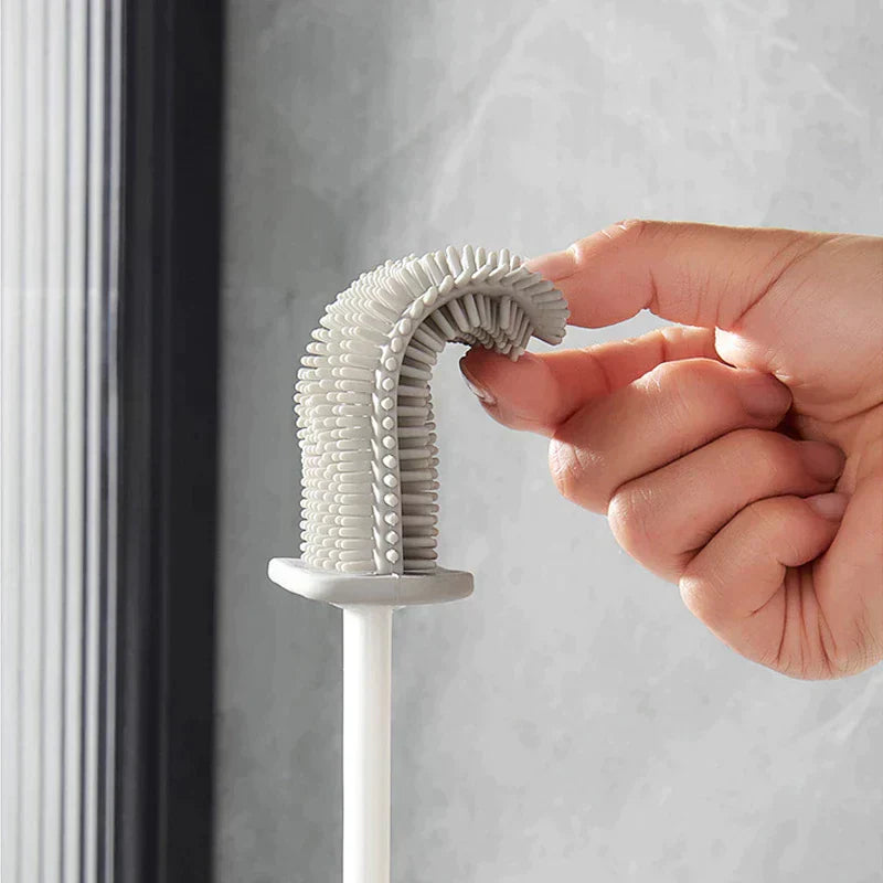 Silicone WC-Bürste mit Wandhalterung – Ultimative Hygienelösung